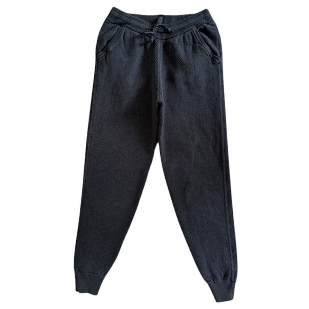 TOMMY JOHN High Rise Sweater Lounge Jogger Pants Black Small - Picture 3 of 11